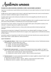 appunti di anatomia umana