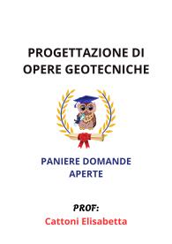 Paniere Verificato di PROGETTAZIONE DI OPERE GEOTECNICHE, Cattoni Elisabetta, 2025 -APERTE