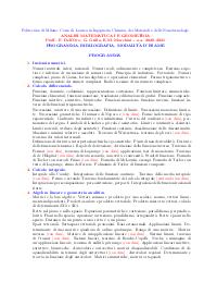 Riassunto Analisi I: primo parziale