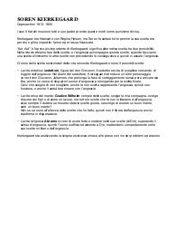 appunti su SOREN KIERKEGAARD