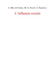 L'influenza sociale - Angelica Mucchi Faina; Maria Giuseppina Pacili; Stefano Pagliaro