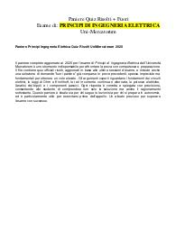 Paniere Principi Ingegneria Elettrica Quiz Risolti UniMercatorum 2025