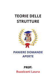 Paniere Verificato di TEORIE DELLE STRUTTURE, Ruzziconi Laura, 2025 - RISPOSTE APERTE