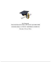 Paniere TRAUMATOLOGIA DELL APPARATO LOCOMOTORE Ecampus