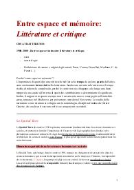 LETTERATURA FRANCESE 1 - APPUNTI LEZIONI