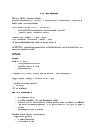Appunti sull'età Giolittiana per indirizzo Socio-sanitario