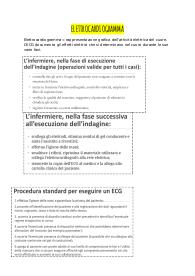 PROCEDURE INFERMIERISTICHE: ECG