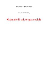Manuale di psicologia sociale e forense