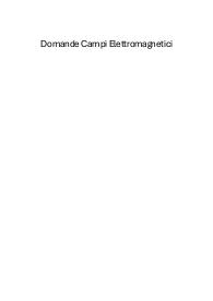 Campi Elettromagnetici - Ingegneria Ind. Elettornica - Unicusano L9.