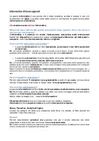 Appunti di Informatica di base- dalla storia alla codifica delle informazioni multimendiali