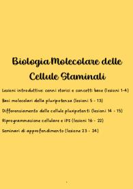 Biologia molecolare delle cellule staminali