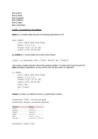 Formulario R per esame di Data Analysis and Forecasting