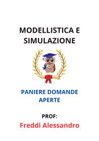Paniere Verificato di MODELLISTICA E SIMULAZIONE, Freddi Alessandro,2025 - RISPOSTE APERTE
