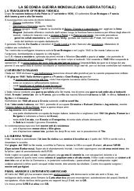 Appunti di storia, La seconda guerra mondiale in breve