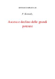 Ascesa e declino delle grandi potenze