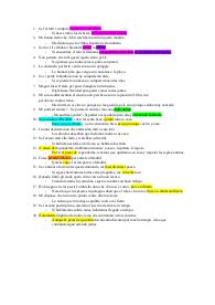 Traduzioni di ripasso per Spagnolo II.
