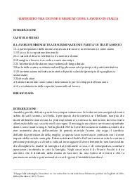 Il rapporto tra donne e mercato del lavoro in Italia