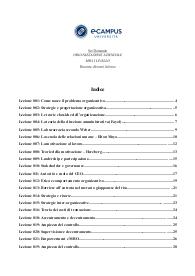 ecampus - ORGANIZZAZIONE AZIENDALE - MBA I LIVELLO - Prof. Bonomi - paniere svolto con spiegazioni