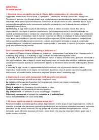 Risposte possibili domande di esame di marketing strategico/ prof Daniele fornari