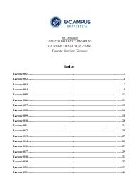 Diritto Privato Comparato - Paniere svolto con spiegazioni - Prof. Stanzione