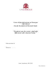 elaborato finale tfa secondaria di 2 grado