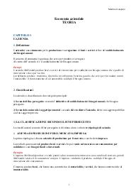 Economia Aziendale | Parte 1 - Teoria