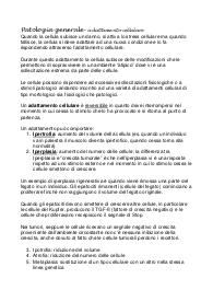 Patologia generale - Adattamento cellulare