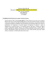 PANIERE QUIZ 2025 Diritto Processuale Civile Prof. Merone