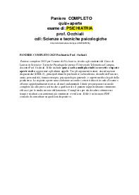 PANIERE COMPLETO 2025 Psichiatria Prof. Occhiali