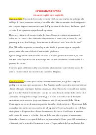 Promessi sposi riassunto storia
