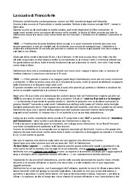 LA SCUOLA DI FRANCOFORTE
