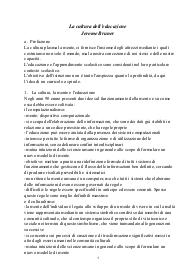 La cultura dell'educazione, Bruner