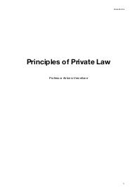 Principles of Private Law, M-Z, prof. Vercellone