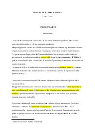 Riassunto: Filosofia Antica, F. Ferrari