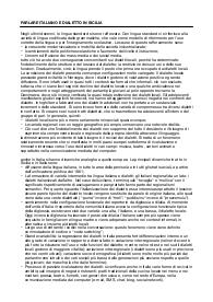Riassunto libro "Parlare italiano e dialetto in Sicilia"