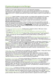 Primo dopoguerra in Europa - appunti di storia QUINTA SUPERIORE