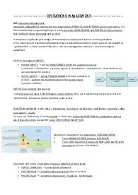 Operations Management - Introduction and Trends in operations