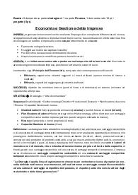 Sbobine Economia e Gestione delle Imprese