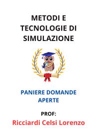 Paniere Verificato di METODI E TECNOLOGIE DI SIMULAZIONE, Ricciardi Celsi Lorenzo, 2025 - RISPOSTE APERTE