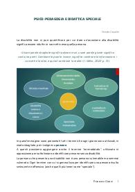 Pisco-Pedagogia e Didattica Speciale
