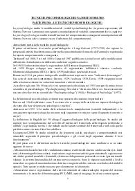 TECNICHE PSICOFISIOLOGICHE IN AMBITO FORENSE