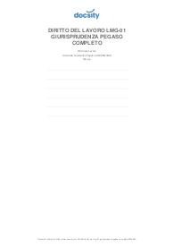 DIRITTO DEL LAVORO 2025