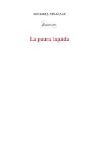 La paura liquida