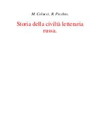 Storia della Civiltà Letteraria Russa - M. Colucci, R. Picchio