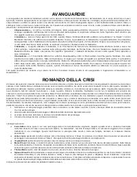 Riassunto dell'età dell'Imperialismo, Avanguardie e Romanzo della crisi