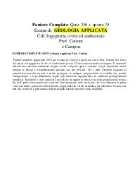 PANIERE COMPLETO 2025 Geologia Applicata Prof. Cattoni