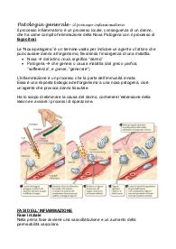 Patologia generale - Processo infiammatorio