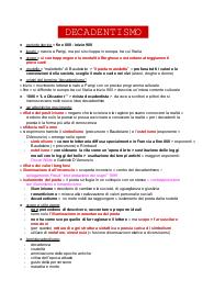 DECADENTISMO e BAUDELAIRE: introduzione e analisi tesi