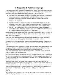 Appunti di diritto: Rapporto di Pubblico Impiego