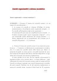 Assetti organizzativi e sistema monistico